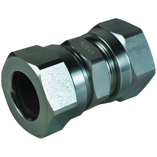 Hydraulic Tube High Pressure Metric Tube Coupling, Straight Coupling, 30mm x 30mm