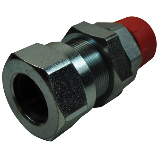 Hydraulic Tube High Pressure Metric Tube Coupling, Male Stud Bulkhead, 25mm x 1" BSPP