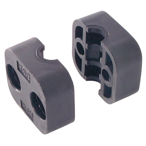 RSB Series C Heavy Duty Clamp Halves, Single Polyamide 6 (Fire Retardant), Outside Diameter 55mm, Group 4