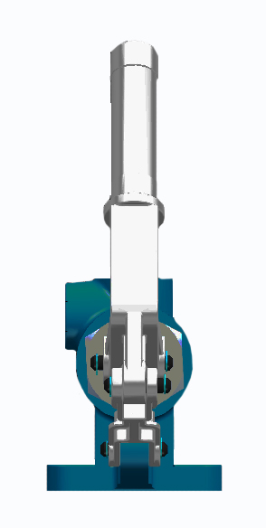 GL Double Stroke 111cc Hand Pump for a Single Acting Cylinder fixing to wall