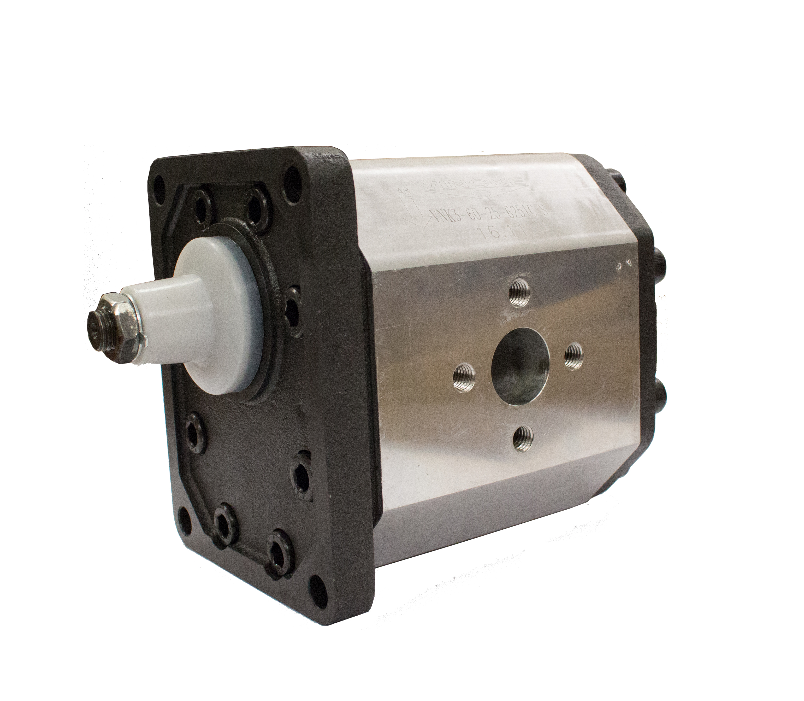 Flowfit Hydraulic Gear Pump, Group 3, Anti-Clockwise 80CC, 62mm Inlet x 51mm Outlet Flanged Ports, 4 Bolt EU Flange