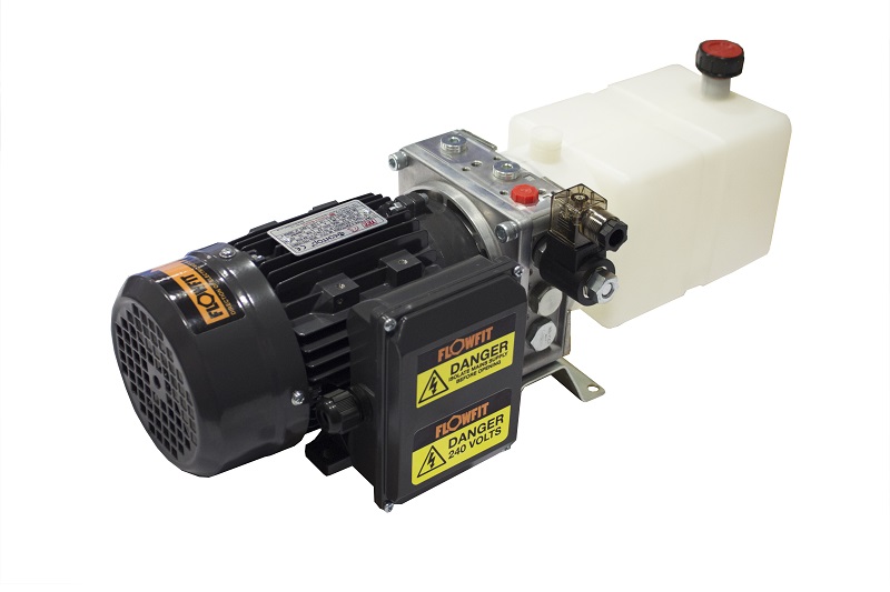 Flowfit Hydraulic AC Power unit, 240v, Single phase, Single Acting Circuit, 1.1Kw, 2.38L/min PT