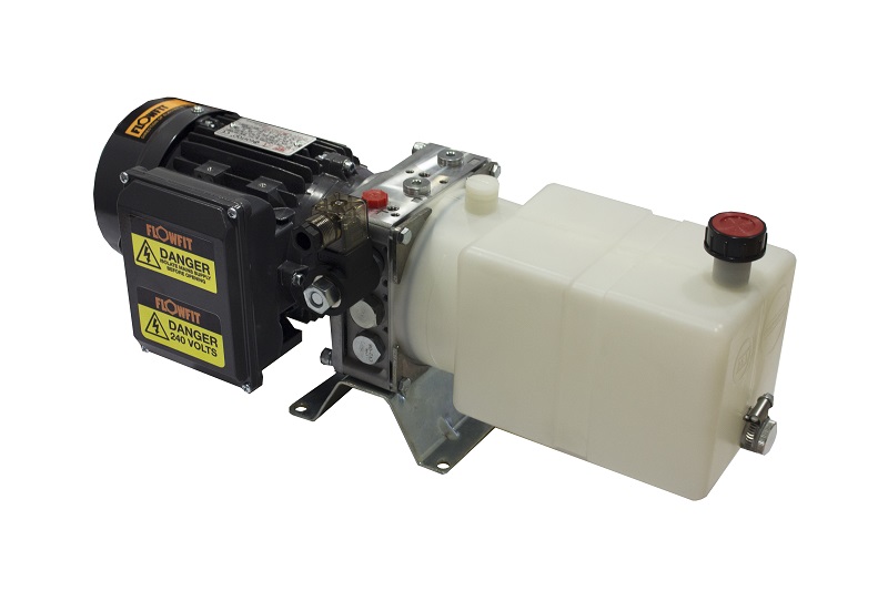 Flowfit Hydraulic AC Power unit, 240v, Single phase, Single Acting Circuit, 1.1Kw, 2.38L/min PT