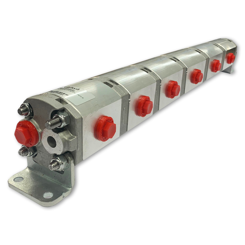 1SF Group One Geared Flow Divider Left/Right Inlet, 6 Way, 70L/Min, 5.0cc/Rev