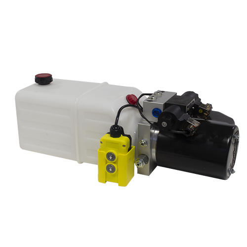 Flowfit 12V DC Single Acting Hydraulic Power Pack with 8L Tank 1.6KW 3/8" P Port