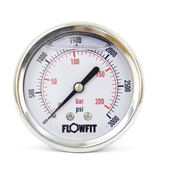 pressure 0-3000 psi gauge hydraulic 0 Hydraulic pressure Glycerine 3000 Filled 63mm PSI gauge