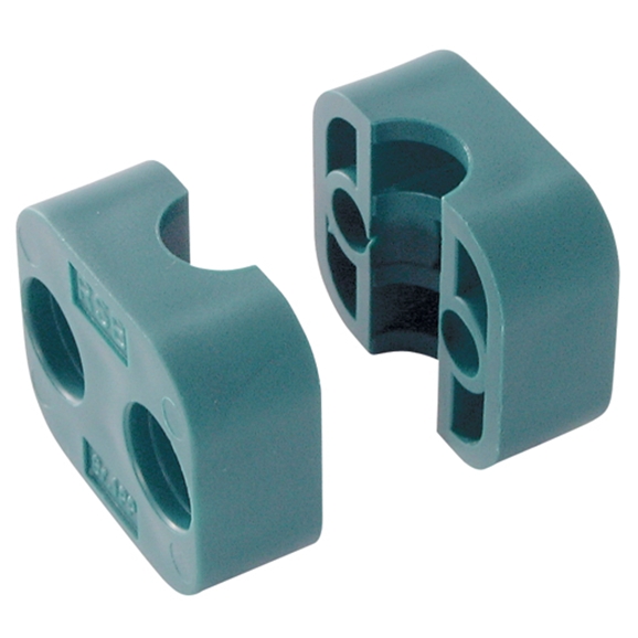 Series A Light Duty Clamp Halves Single Polypropylene Outside Diameter 8mm Tube Clamps