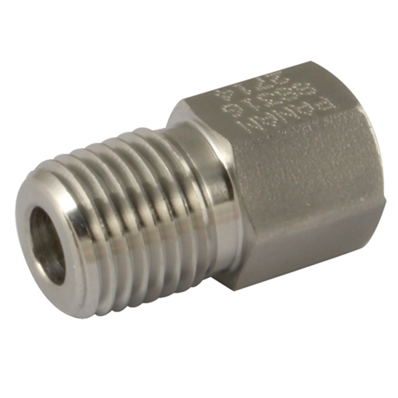 Gauge Adaptor, Male NPT x Female, BSPP, Thread Size Male 1/4'', Thread ...