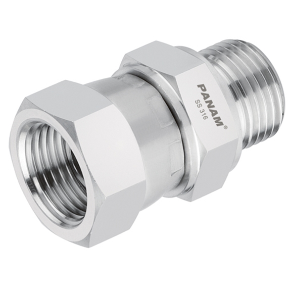 Stainless Steel Bsp Male X Bsp Swivel Female 12 X 12 Male X Fixed Female And Fixed 