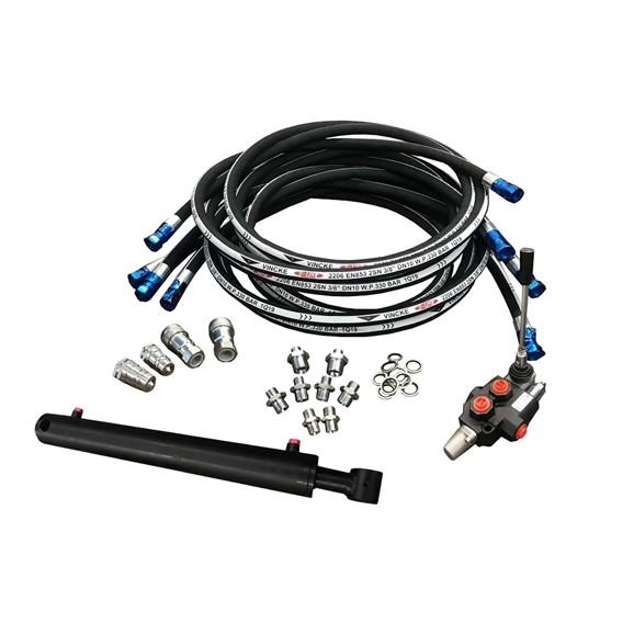 Flowfit hydraulic 22.5ton log splitter kit c/w hydraulic cylinder, hose ...