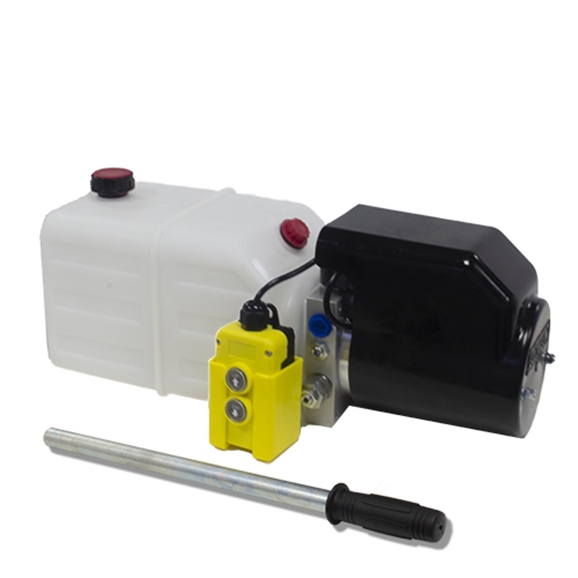 Flowfit 12V DC Single Acting Hydraulic Power pack with 7L Tank & Back ...